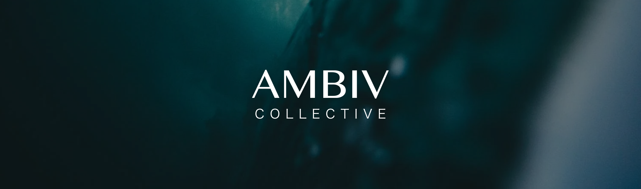 "AMBIV Collective" logo in white